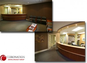 Stratford Ontario, Coronation Dental Specialty Group, Front Desk and Waiting Room